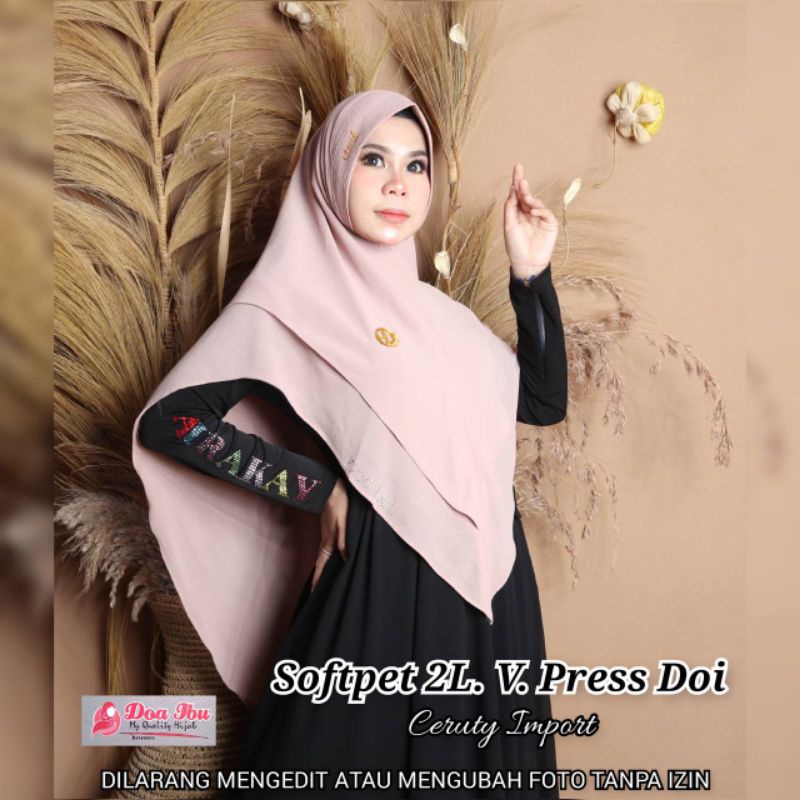 Khimar soft pad antem ORI Doa ibu Ceruty import