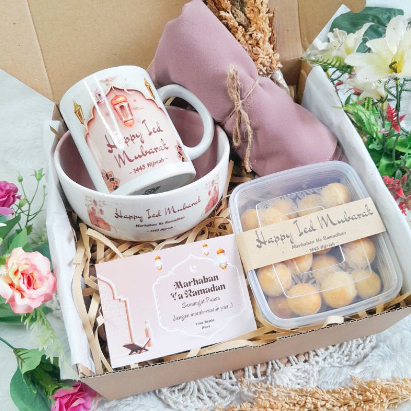 

Hampers Mewah Custom Mangkok Mug Kue Free Custom Greeting Card