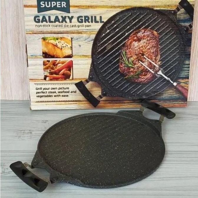 Super Galaxy Grill Pan - Alat Panggangan Anti Lengket Teflon BBQ