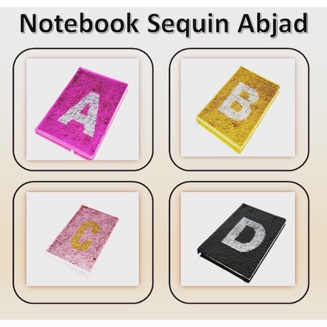 

Notebook sequin abjad