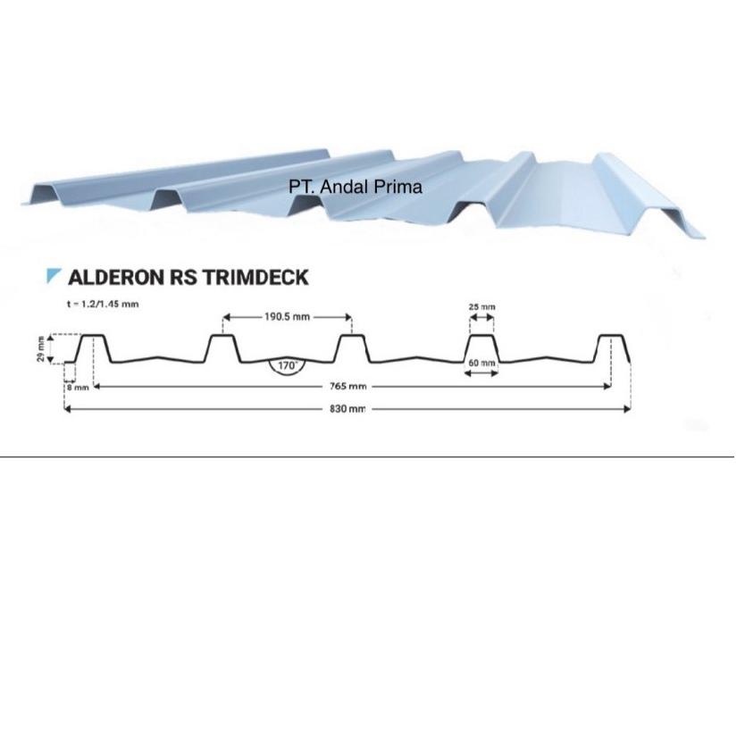 ✨🆕COD 4.4☁ Atap Alderon RS Type Trimdeck / Trimdek - Alderon Single Wall Corrugated ✔️Flash Sale✔️