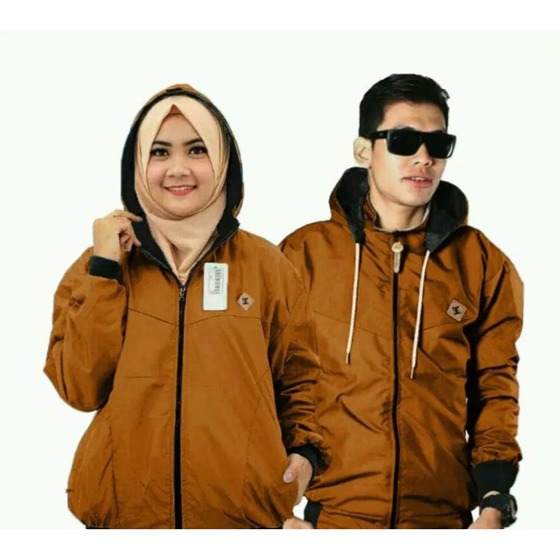 Jaket Couple Bolak Balik / Jaket Pria Wanita / Jaket Kapel Murah