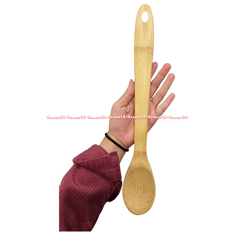 Krischef Spoon Wood Woody Sendok Spatula Tangkai Panjang Bahan Kayu Kris Chef