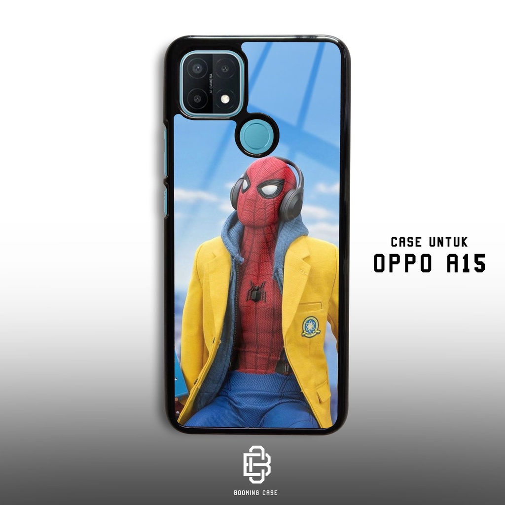 Case Oppo A15 Motif SPIDERMAN Casing Hardcase 2D Glossy