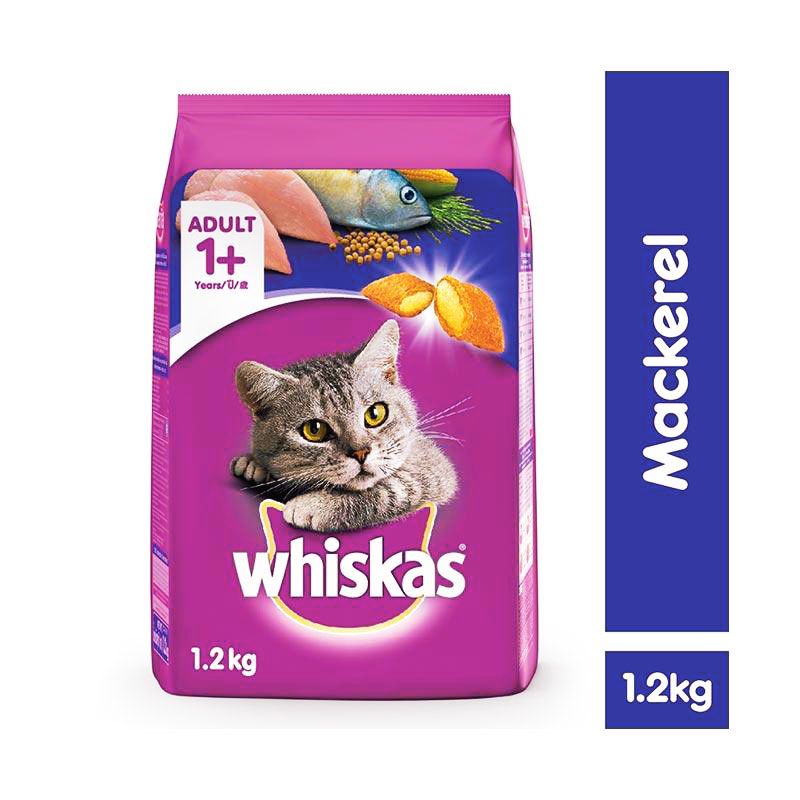 WHISKAS ADULT FRESPACK 1,2KG MACKEREL