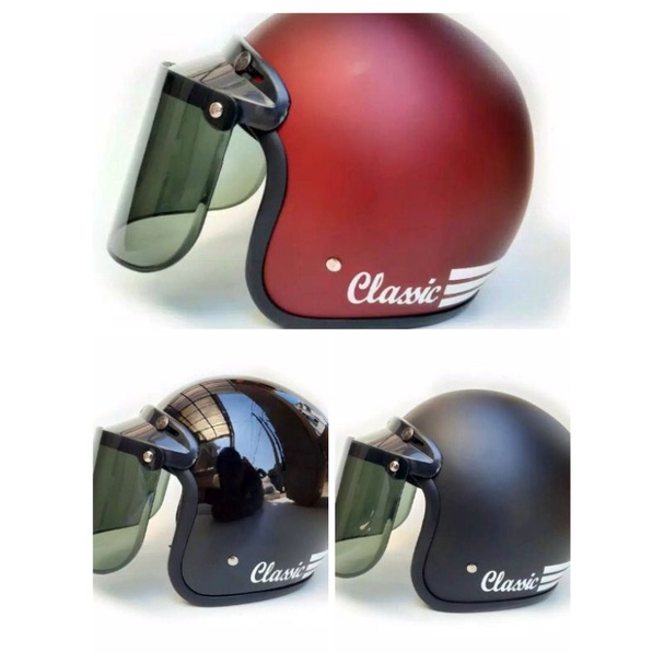 [HELM BOGO DEWASA] RETRO CLASSIC