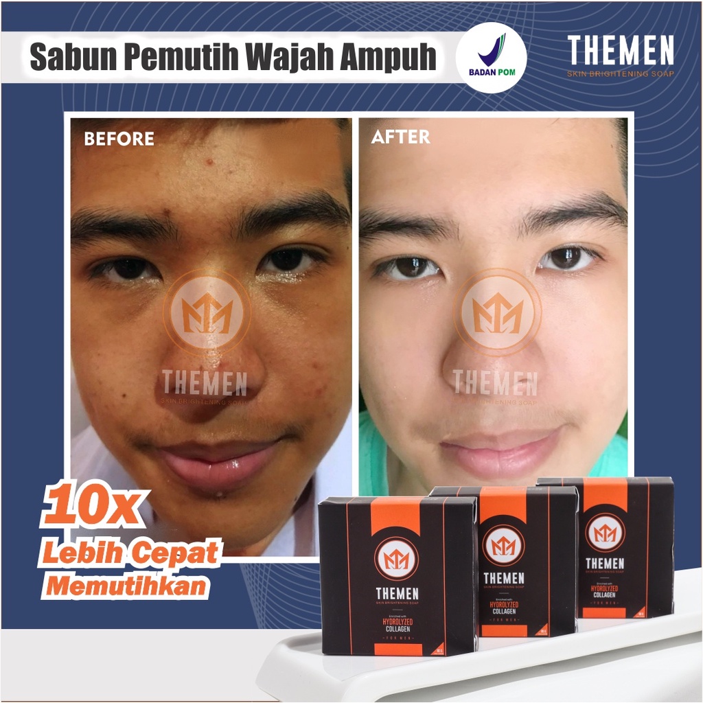 Khusus Pria Sabun cuci muka glowing dan putih untuk pria Sabun wajah glowing bpom original Obat pemu