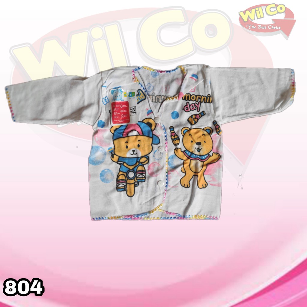 K804 - BAJU ATASAN BAYI PAKAIAN BAYI TIGA MODEL LENGAN PANJANG LENGAN PENDEK DAN TANPA LENGAN