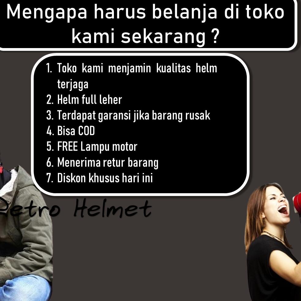 MMS.21Jl22ι - helm bogo dewasa wanita cewek kaca datar cembung scoopy classic clasic kalsik retro fu