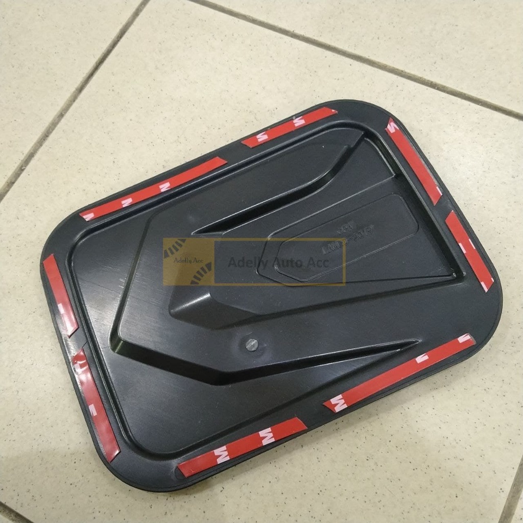 Tutup Tangki Bensin Tank Cover Redline Mobil Toyota Calya Warna Merah Hitam Doff