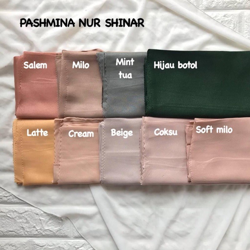 HIJAB JILBAB PASHMINA NUR SHINAR