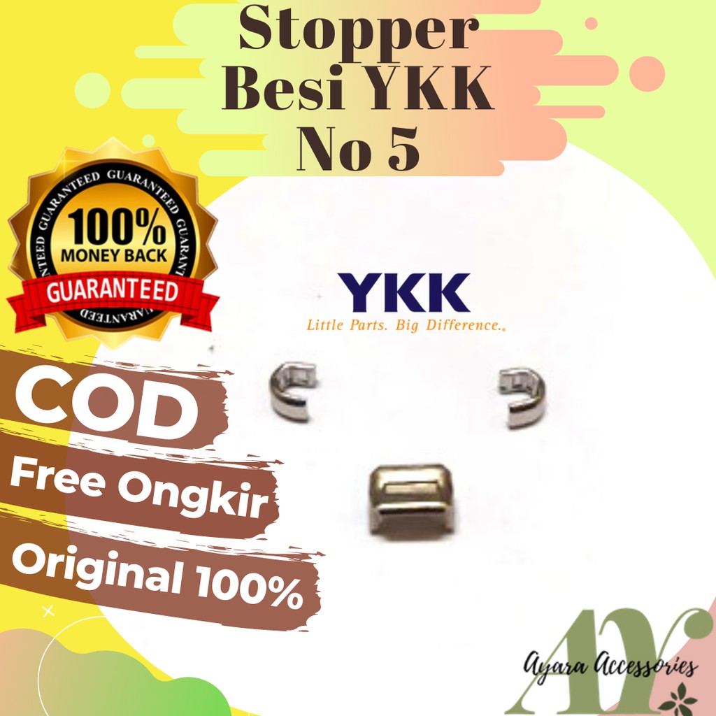 STOPPER RESLETING YKK BESI SILVER NO 5 TERBAIK