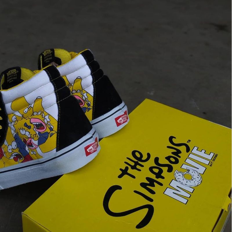 Vans SK8 HI Simpson Black Yellow