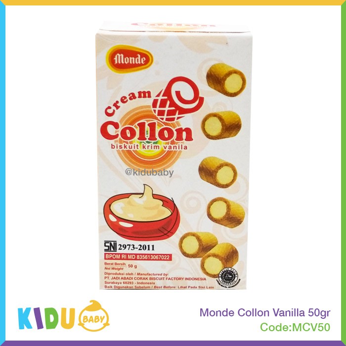 Biskuit Cemilan Monde Collon 50gr Kidu Baby