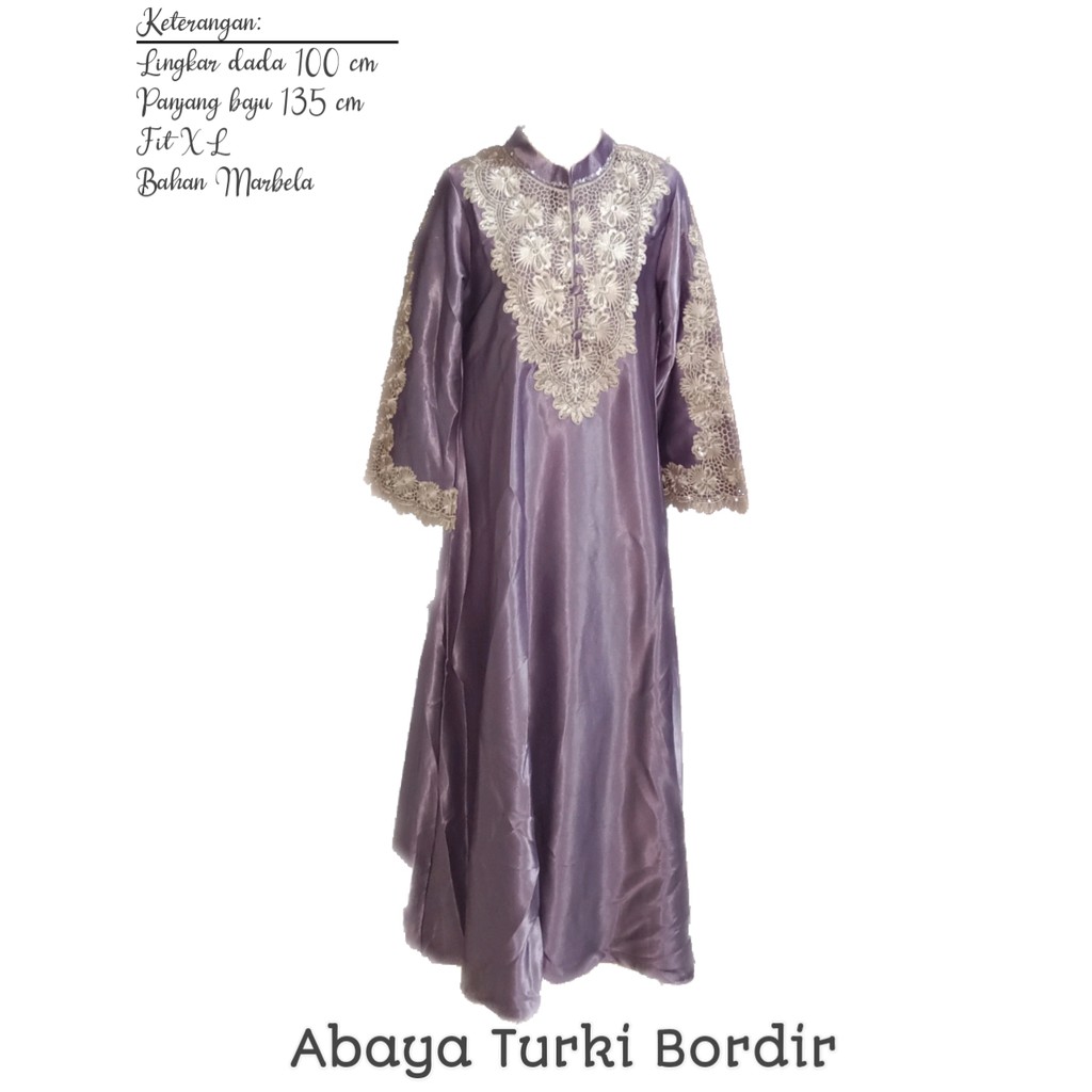 Abaya Turki Bordir