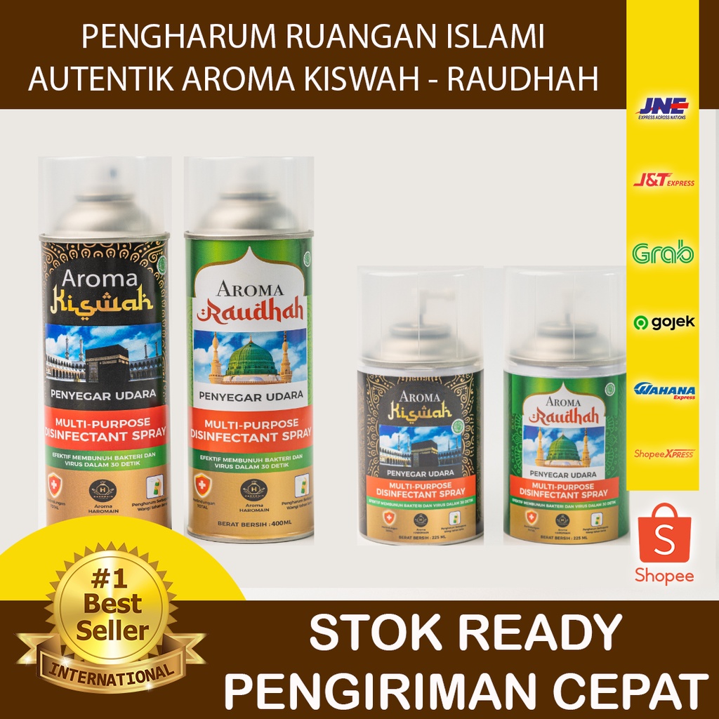 PENGHARUM/PARFUM RUANGAN ISLAMI AROMA ORIGINAL KISWAH KABAH - RAUDHAH NABAWI - HALAL