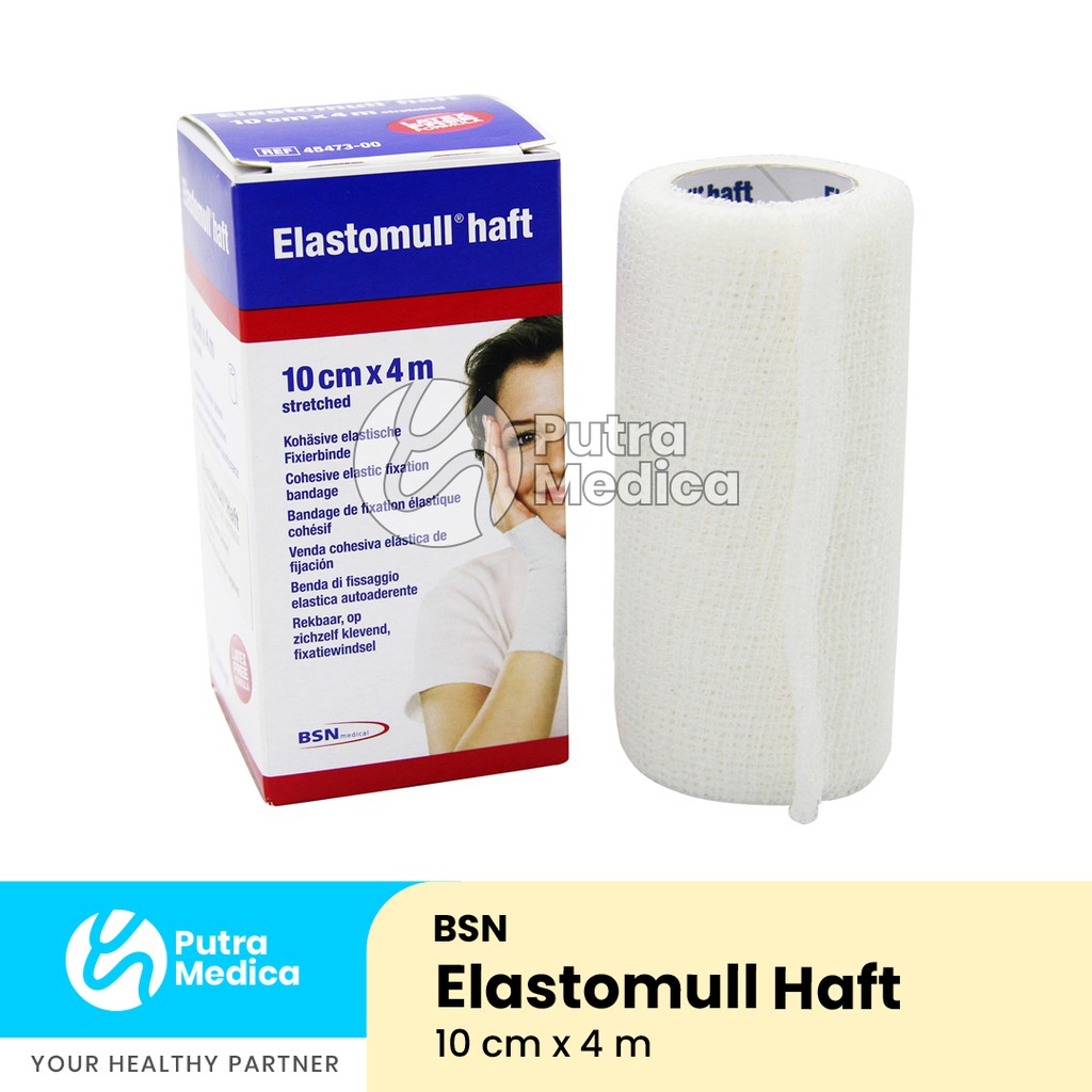 BSN Elastomull Haft 10cmx4m / Pembalut Luka Cedera / Perban Kohesif