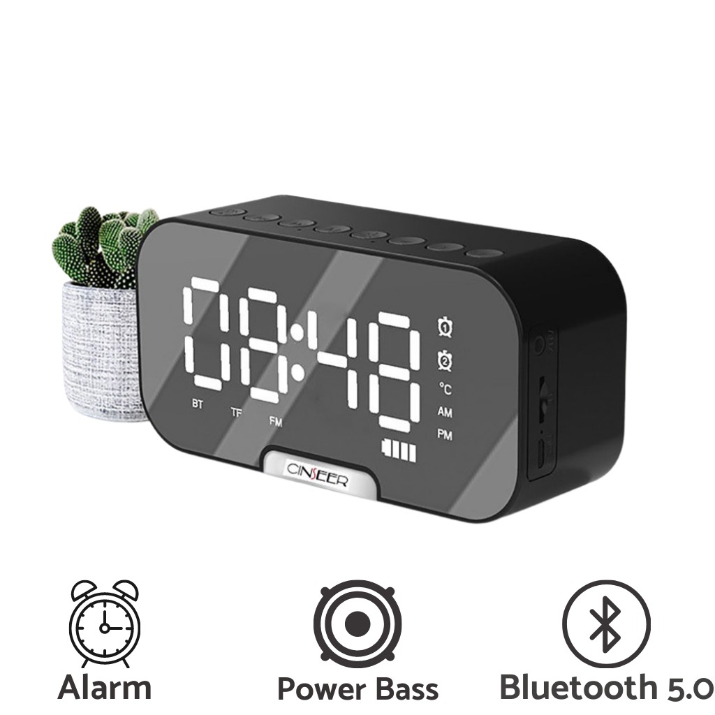 Speaker Bluetooth Q5 Versi 5.0 + Alarm dan Radio Support Alarm