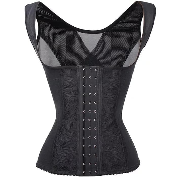 COD || Korset Pelangsing Korset Pengait 6 Rows Hooks Waist Cincher Body Shaper Pembakar Lemak