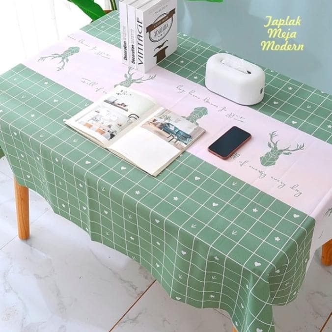 Taplak Meja New Motif Makan Keluarga Motif Cantik AntiAir Taplak Makan
