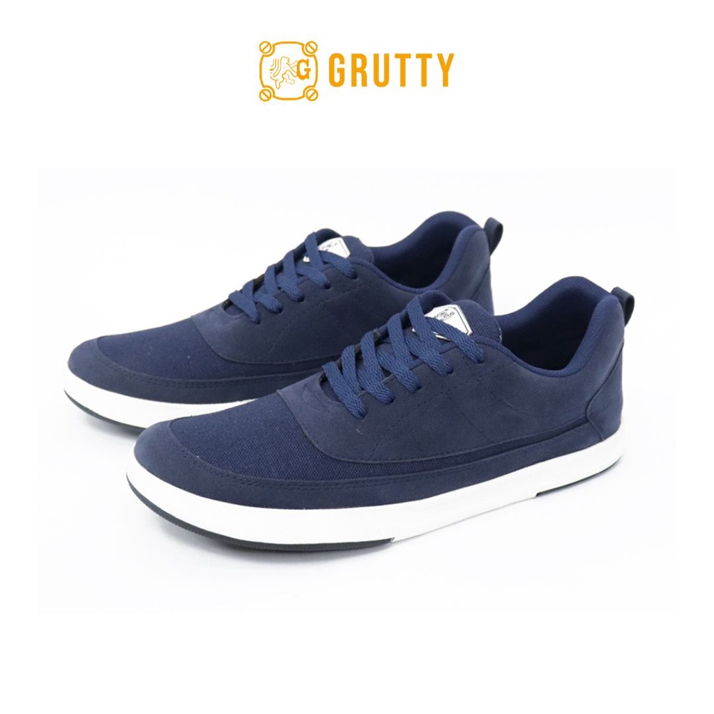 Grutty Sepatu Pria Sneakers Kasual Trendy Terbaru Original Grutty Nyaman Dipakai Model Tali