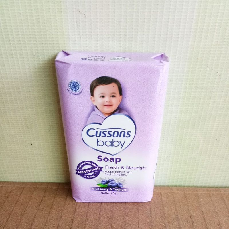 CUSSONS BABY SOAP SOFT&amp;SMOOTH, FRESH NOURISH, MILD&amp;GENTLE 75G