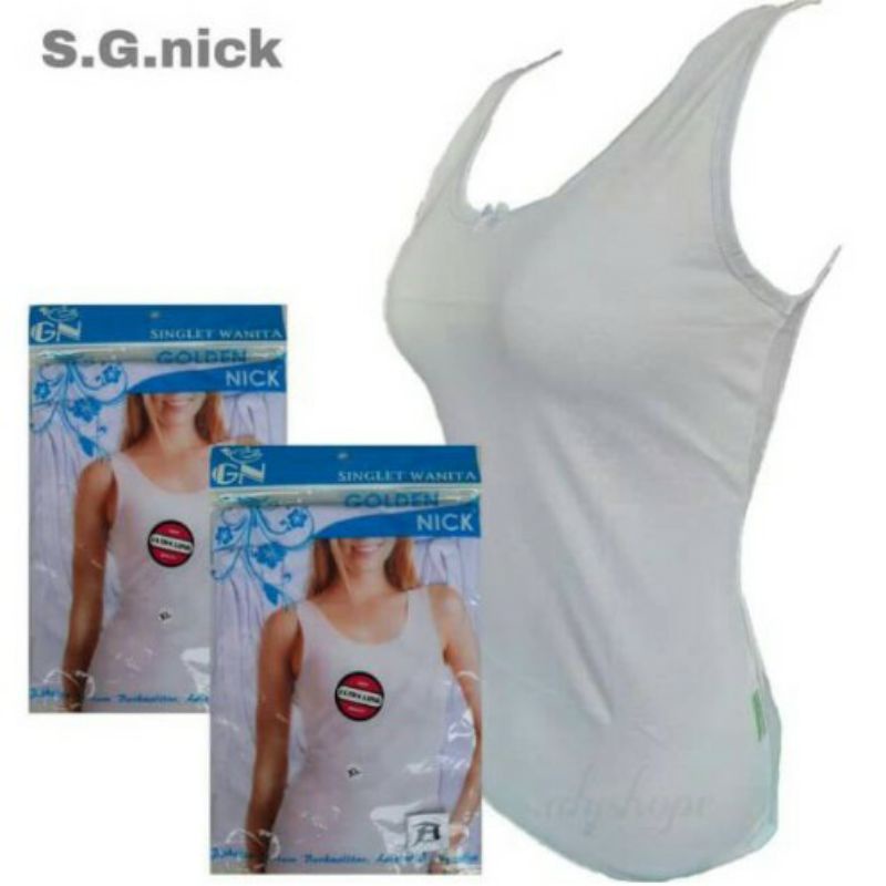 paket isi 3pcs Singlet wanita GOLDEN NICK. AT.48/SA.78. M,L,XL,XXL