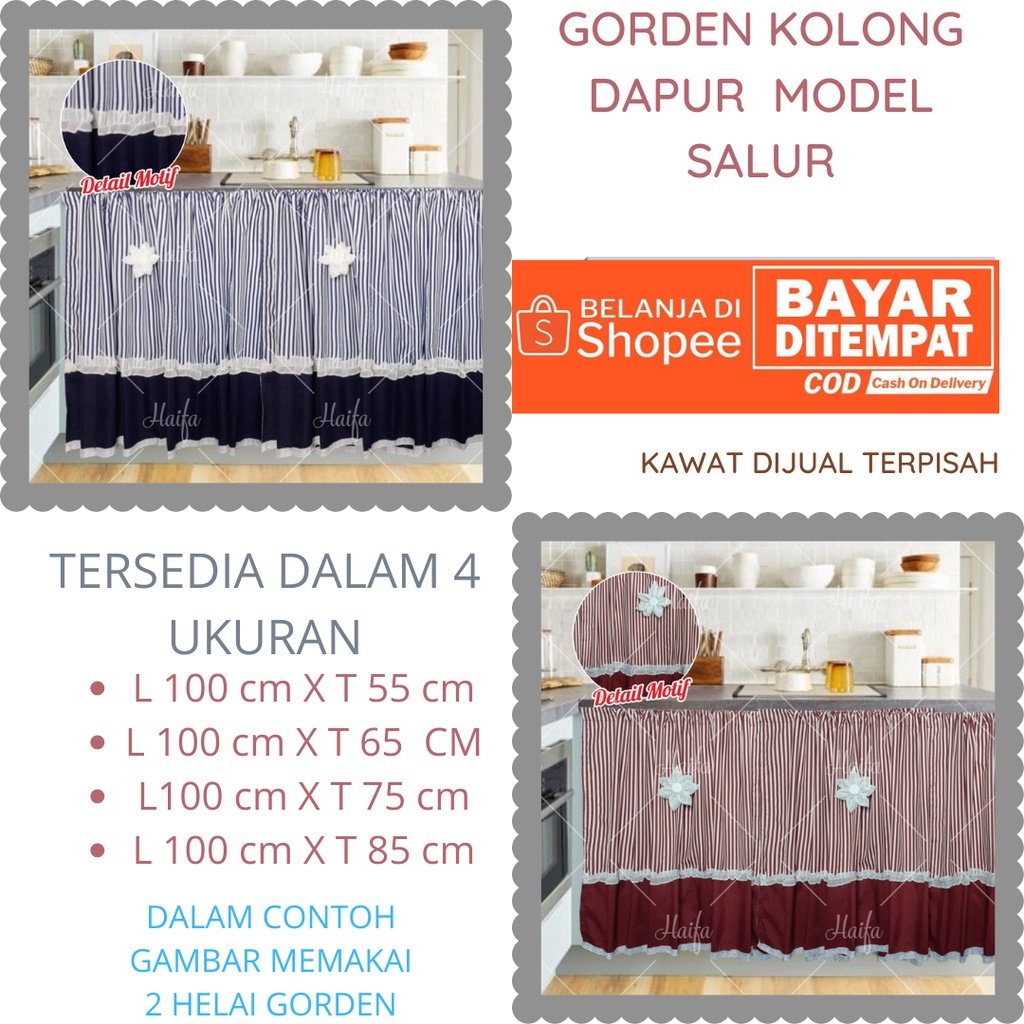 GORDEN KOLONG DAPUR SALUR GARIS-GARIS