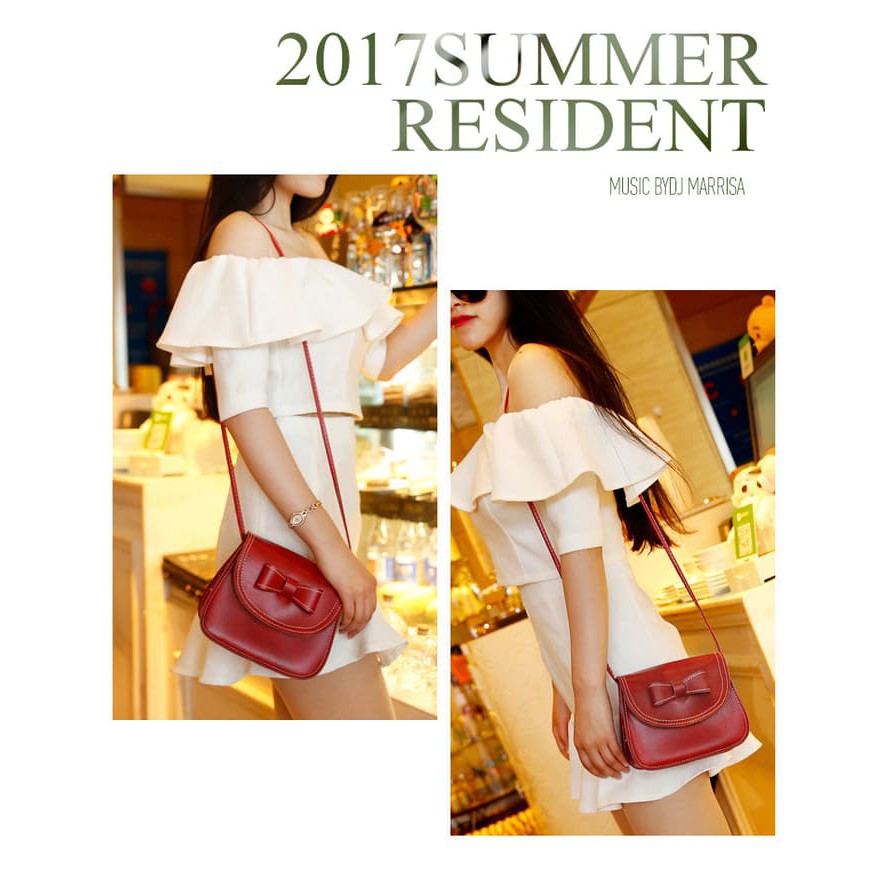 Murahhh  Tas Slempang Butterfly Import Maroon FS tas wanita kulit PU maroon