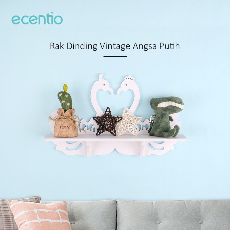 

Ecentio Rak Dinding/Rak Gantung/Rak dinding angsa vintage/ Rak dekorasi ruangan dapur