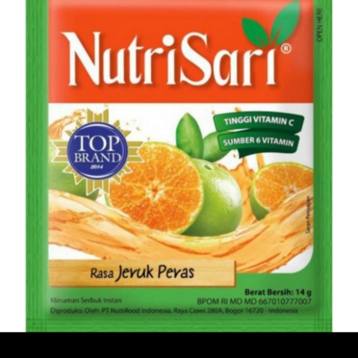 

Ge6012Gtb Nutrisari Jeruk Peras 11 Gr @ 10 Pc Ds501Ghg