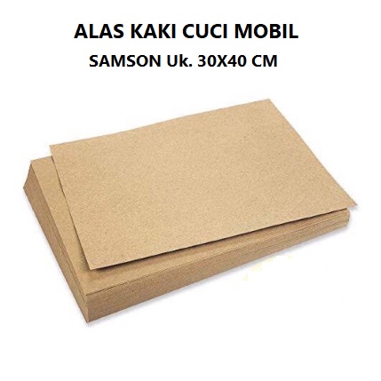 Kertas Samson 30x40cm Alas kaki cuci mobil 80 gsm / carwash polos