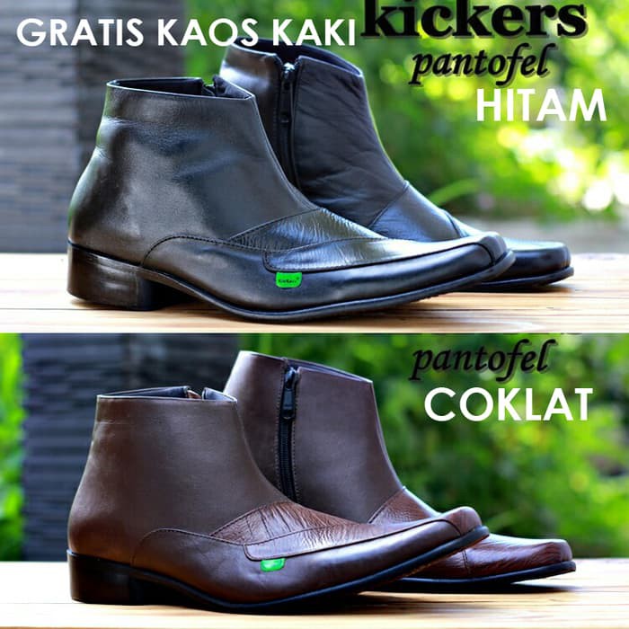 SEPATU PANTOFEL KULIT KICKERS KERJA PRIA FORMAL KANTOR MURAH BOOTS