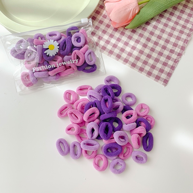 KUNCIRAN DONAT POLOS MIKA IMPORT/KARET RAMBUT IMPORT