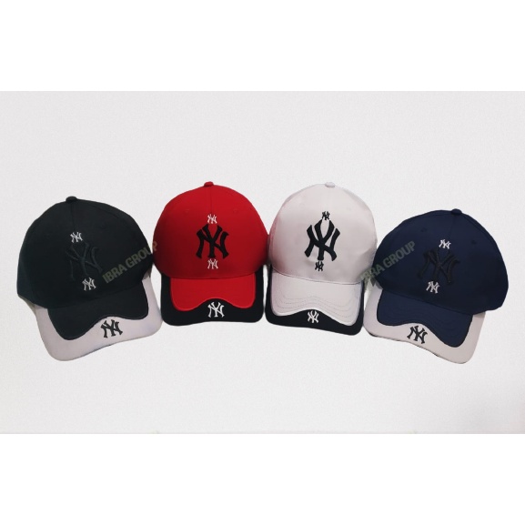 Terlaris Topi Caps Baseball Ny Dual Tone Topi Pria Distro Sporty Topi Sepeda 2021 Ibra Shop
