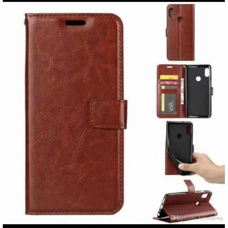 VIVO V20 / V20SE Leather Case dompet kulit