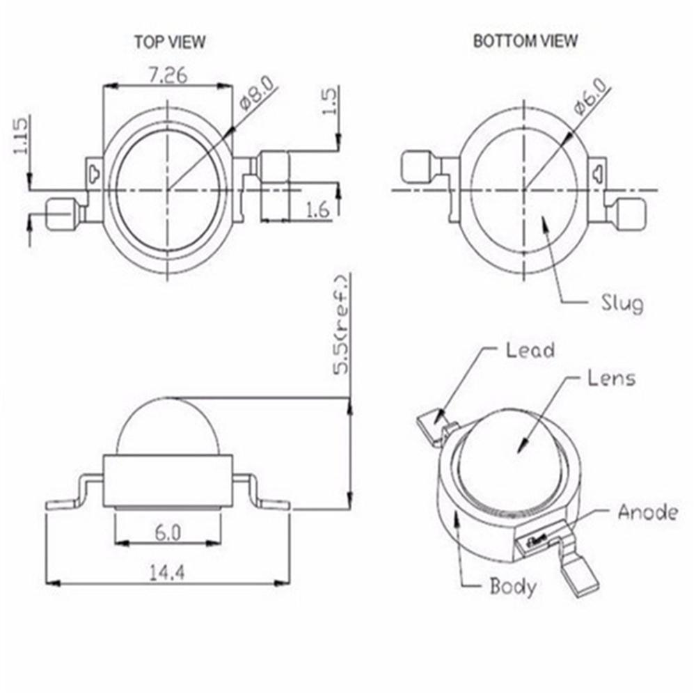 Nickolas1 Bohlam LED 1W 100-120LM Dioda Pancar Bermanfaat Lampu Mini