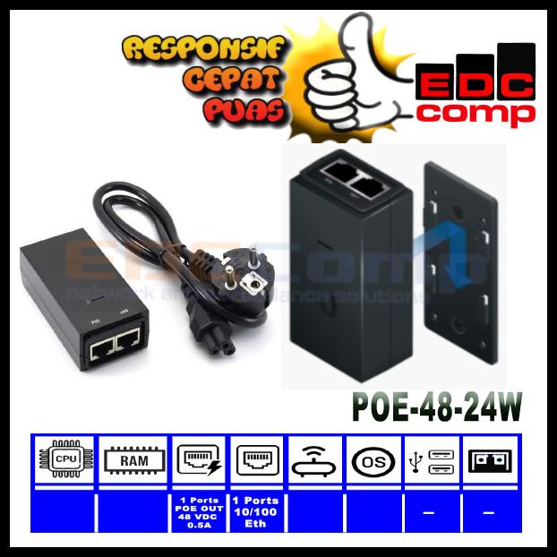 Ubiquiti Poe-48-24W Ubiquiti Poe 48V 0.5A / Ubnt Poe 48V 0.5A
