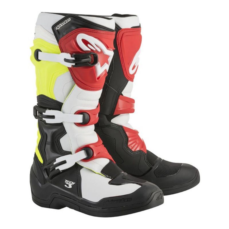 sepatu trail alpinestar tech 3 warna red black