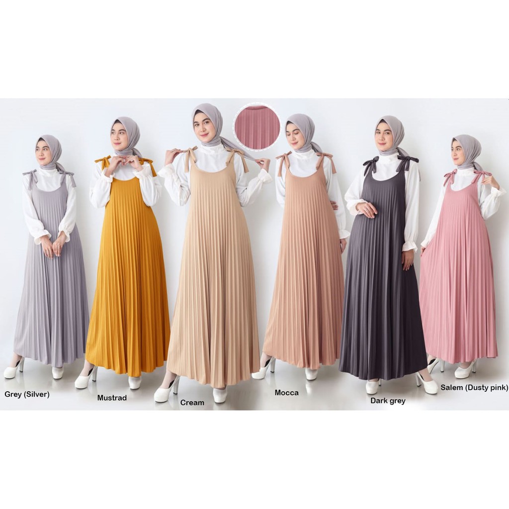 Gamis Plisket  – Gamis Maxy Overall (tanpa dalaman) 602 Mrs4