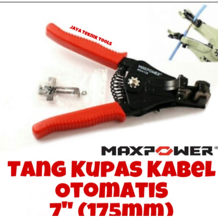 Tang Kupas Kabel Wire Stripper 7" 175mm Maxpower Otomatis Automatic