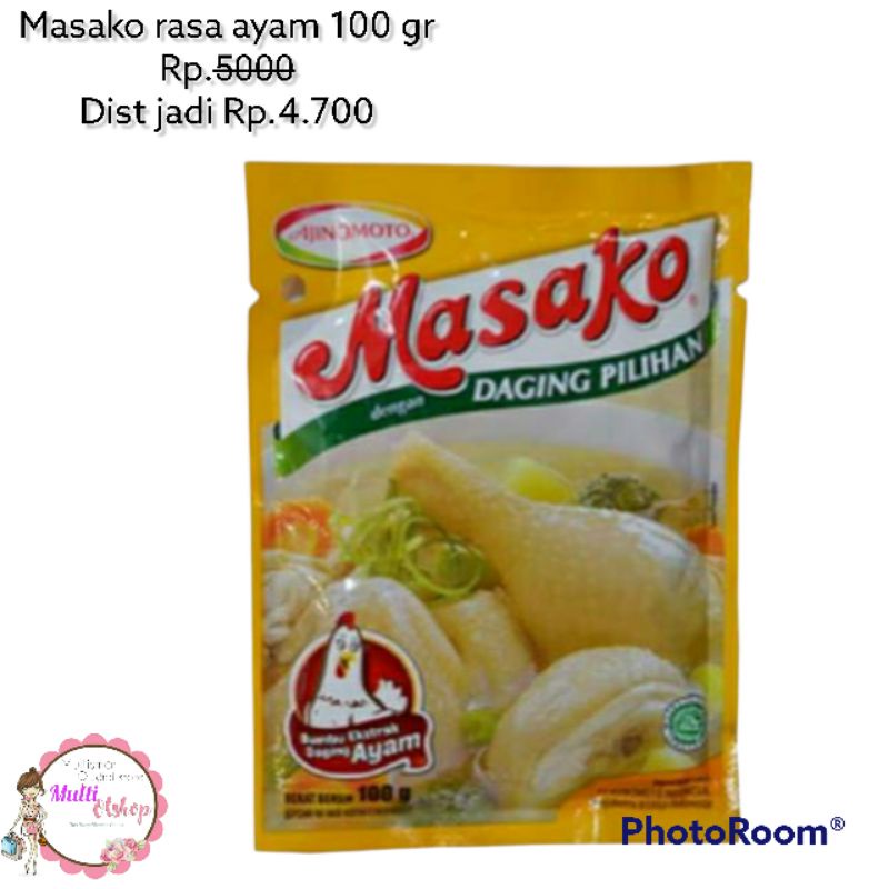 

masako rasa ayam 100 gr dan 250 gr