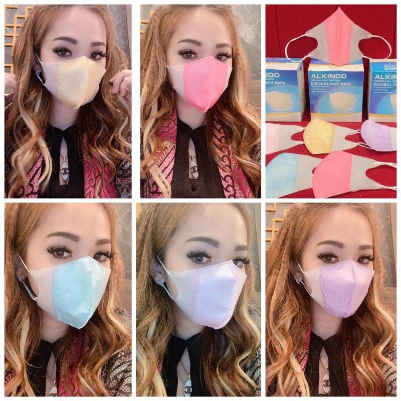 MASKER DUCKBILL DEWASA IMPORT MURAH 3PLY EARLOOP DISPOSIBLE FACE MASK // MASKER DUCKBILL WARNA WARNI