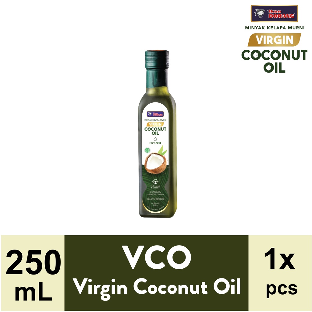 ikan dorang   virgin coconut oil  vco  250 ml   minyak kelapa murni  pcs 