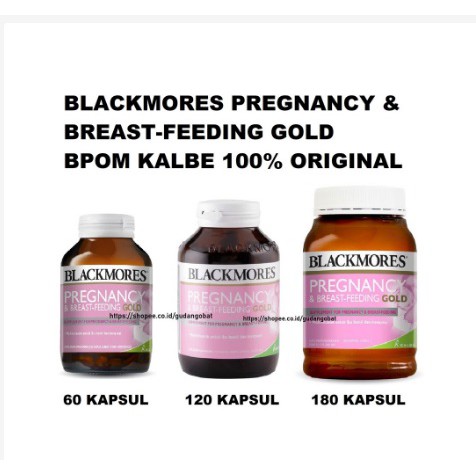 Blackmores Pregnancy & Breastfeeding Gold BPOM Kalbe Folic Acid Obat Kehamilan