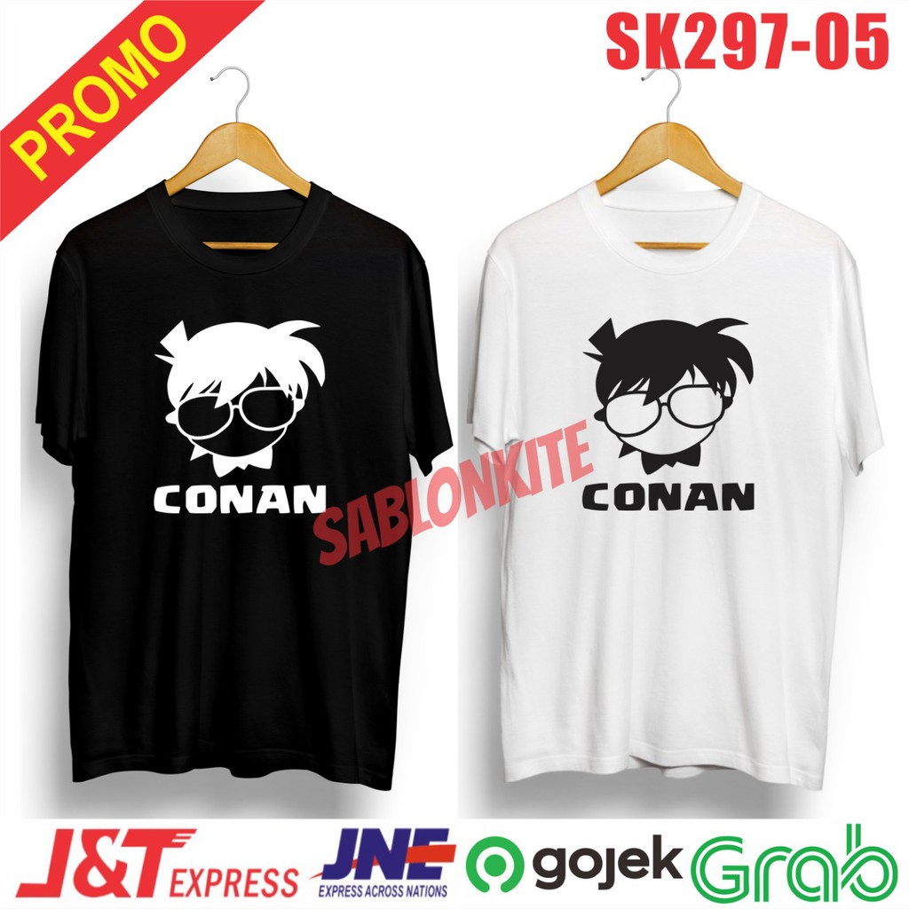 MURAH!!! KAOS BAJU CONAN CUTTING SK297 BAHAN COMBED 30S