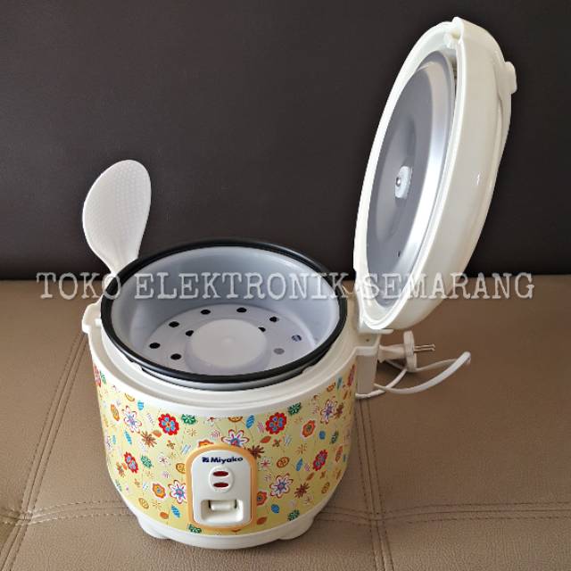 MIYAKO RICE COOKER MAGIC COM 3 IN 1 MAGIC JAR PENANAK NASI MCM 609 0.6L SEKALIGUS MENGHANGATKAN