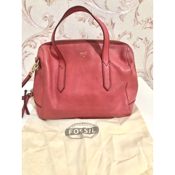 Fossil satchel pink original preloved