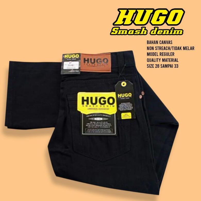 Celana Panjang Pria Standar/Bahan Canvas Celana Panjang Pria Reguler Canvas Hugo