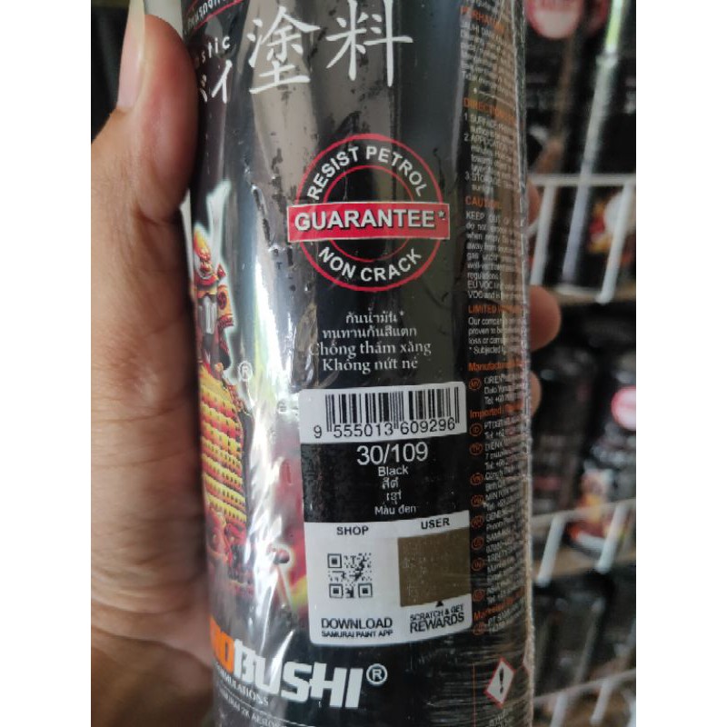 pilox samurai hitam black 109